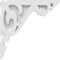 Ekena Millwork Amber Architectural Grade PVC Corbel, 1 7/8"W X 18"D X 18"H CORP01X18X18AE - alternate 2